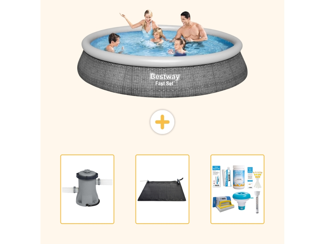 Bestway Piscina Bestway Fast Set Redonda - 396x84 Cm - 4-peças S22675