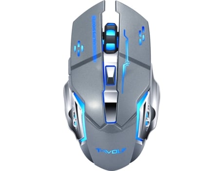 Rato Gaming T-WOLF Q13 (2.400 dpi - Cinzento)