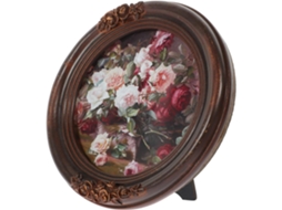 Porta Retratos Retrô Resina Elegante Suporte Traseiro Decoração Parede Estar Banheiro Mesa Sala GOKOCO