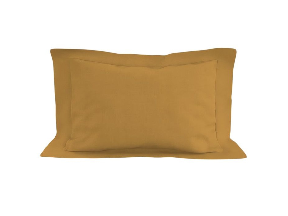 Fronha De Algodão 57 Fios 50x70 Cm Uni Mostarda, By Soleil D'ocre