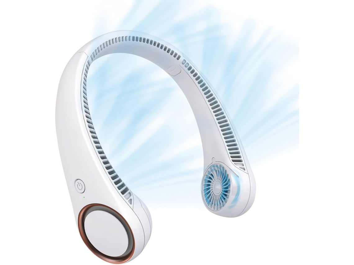 Ventoinha Pescoço 4000mah Tpe 72 Saídas Ar 360º Branco CHRONUS