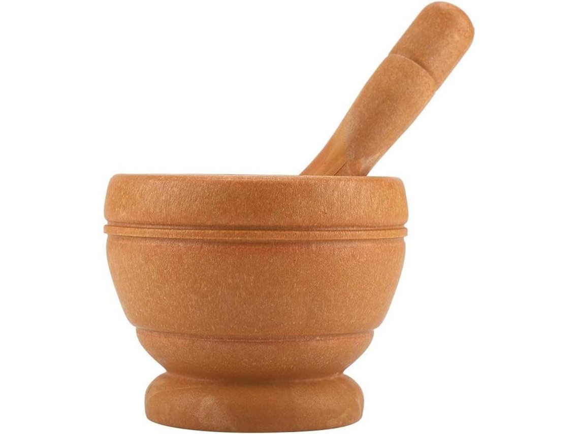 Mortero E Pistilo De Plástico Para Triturar Alho, Ervas, Especias E Pastilhas Manual