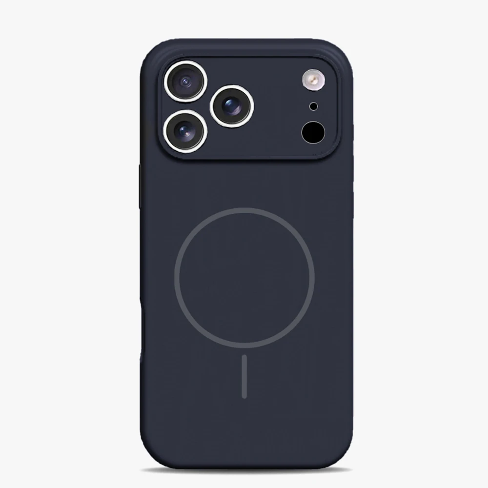 Capa De Celular Magsafe De Silicone Líquido Para Iphone 17 (cinza Escuro)