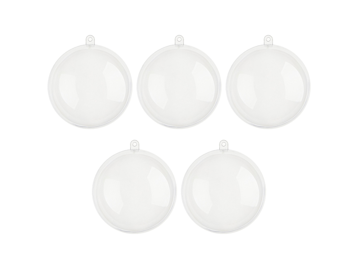 Bolas De Plástico Ps Transparência Alta Para Decoração De Árvore De Natal