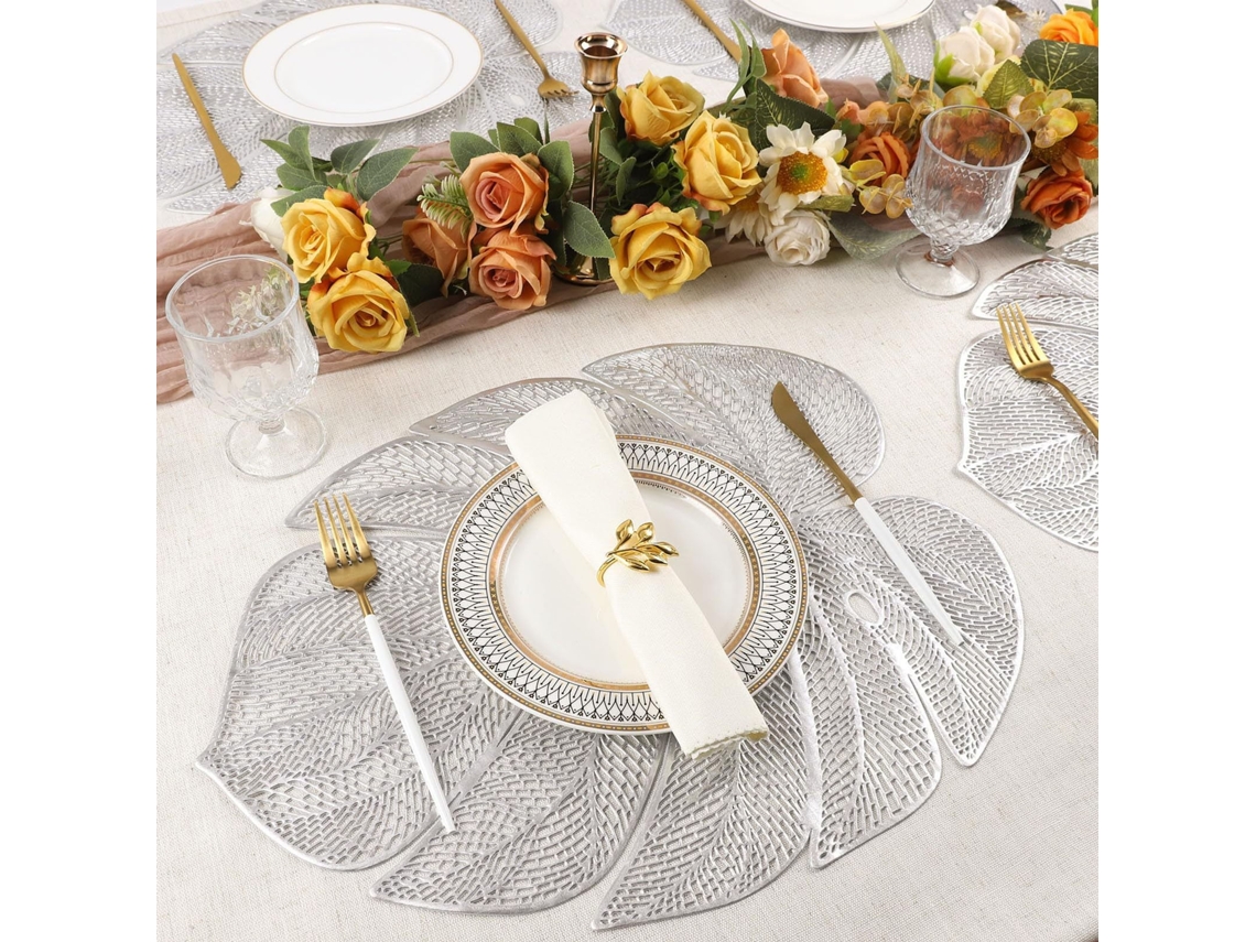 Individual De Mesa Em Pvc Isolante Térmico - Tapete Decorativo Ocidental Resistente A Óleo Para Restaurante