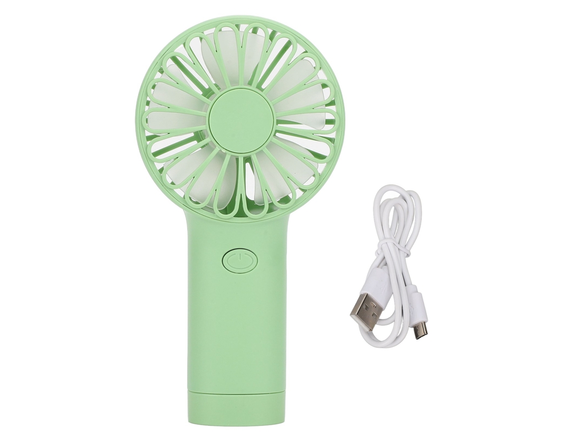Ventilador portátil de mão USB recarregável com 2 velocidades bateria 800mAh para viagem piquenique escritório S/MARCA