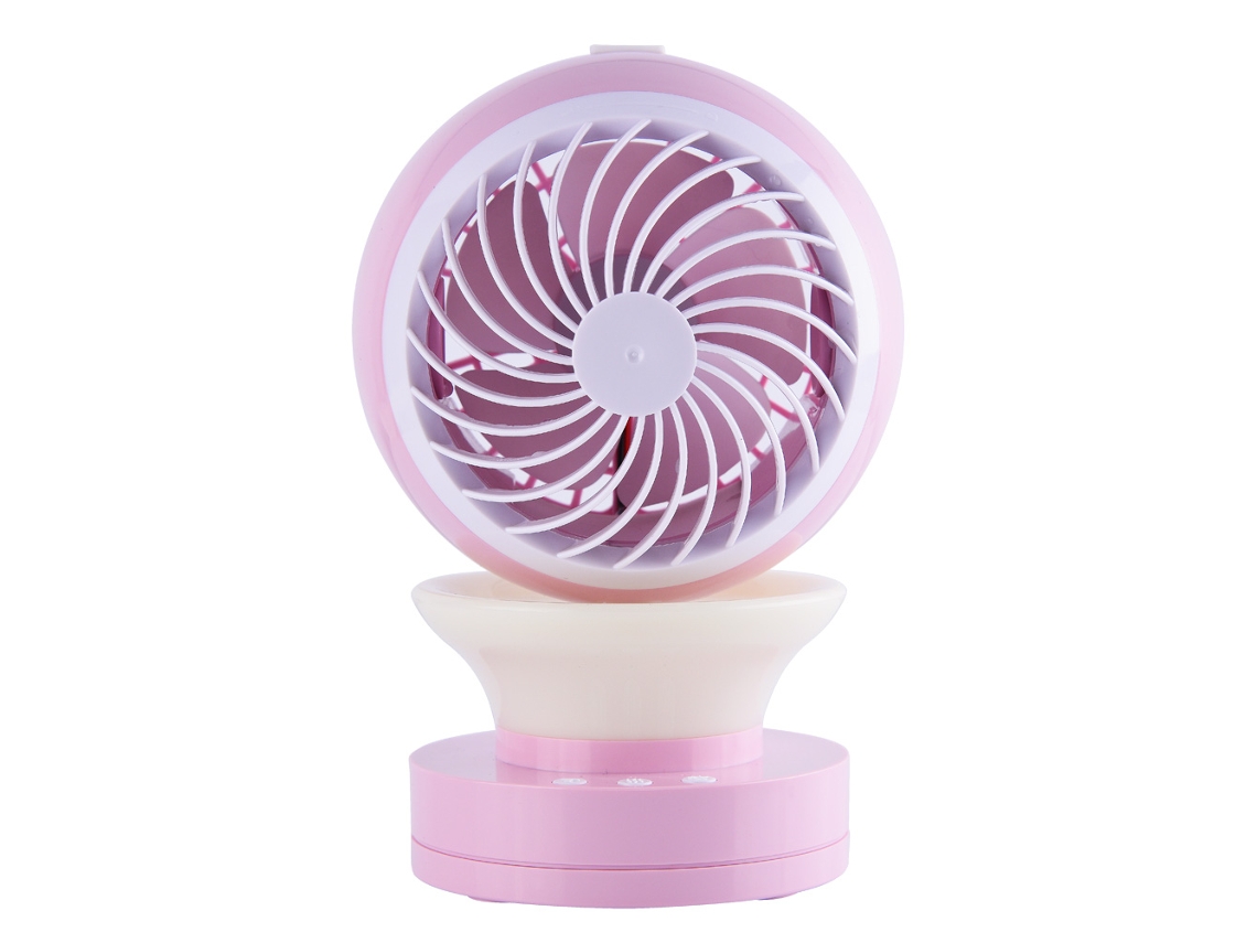 Mini ventilador portátil com duas borboletas, silencioso EOOCOO
