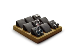 Expositor De Joias Masival Wood Earies, Suporte Para Exibição De Joias, Suporte Para Brincos Hengjian (cinza)