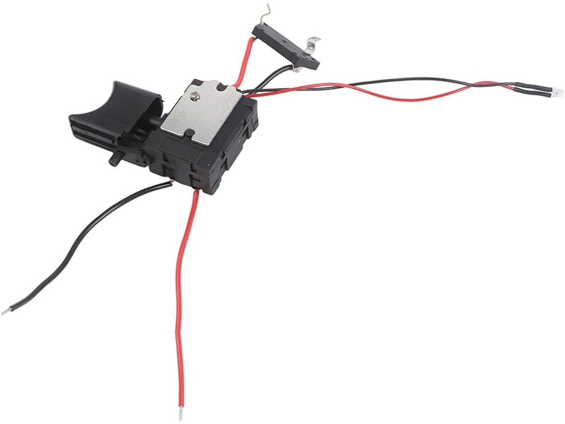 Interruptor De Disparo Elétrico Com Botão Controle Velocidade, Construção Em Plástico E Metal, Cc 7, 2-24v, Faixa De