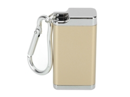 Cinzeiro Portátil Mini Leve para Cigarros Cigarros Durável Liga de Zinco Ideal para Casa e Exterior Ouro