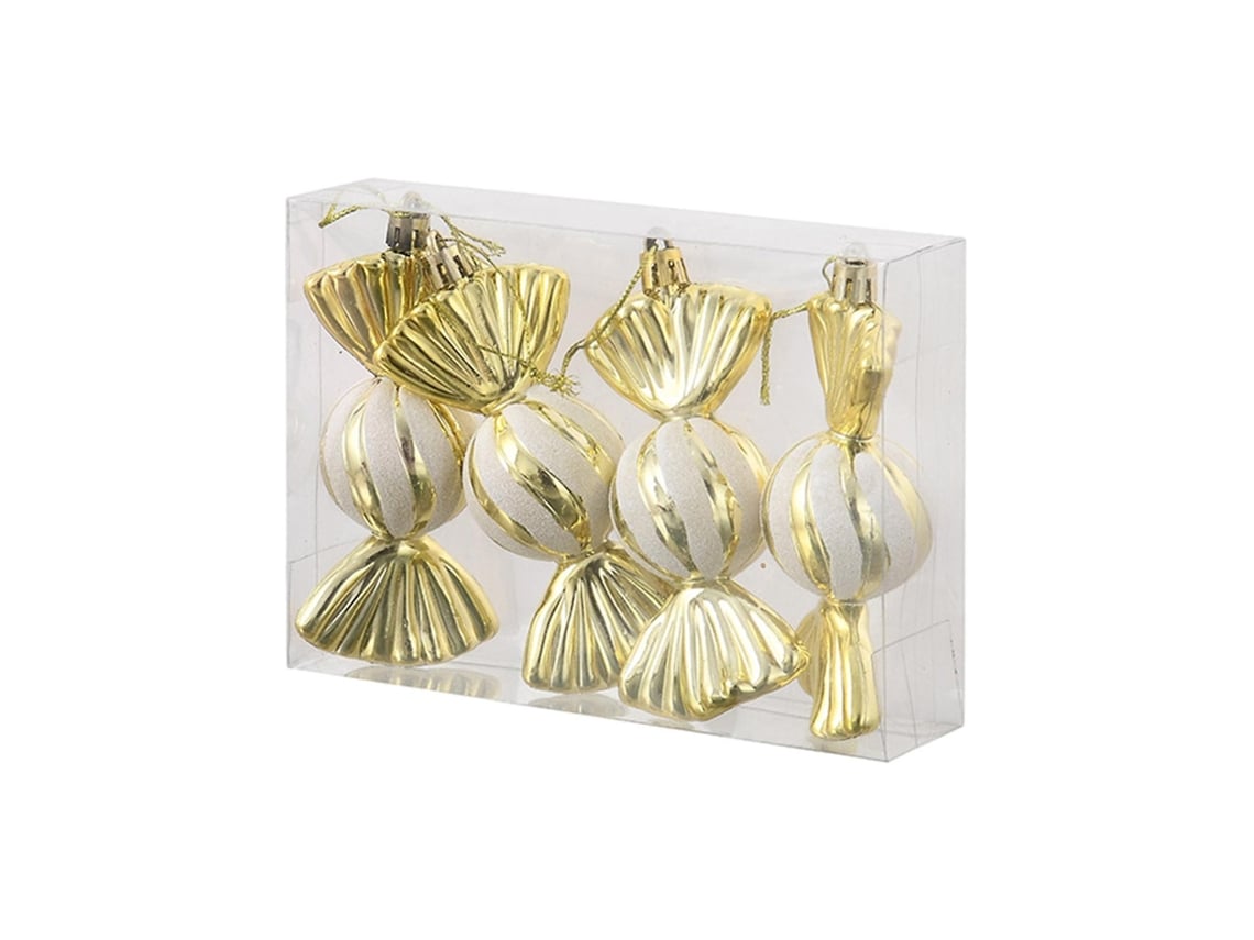 Enfeites De Natal Pendurados Com Doces Dourados De Ano Novo Olysi Shop