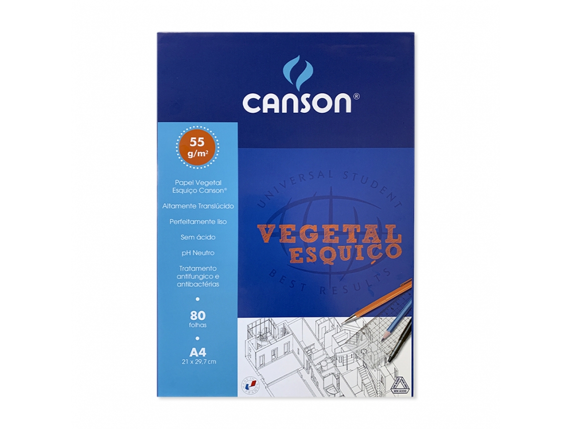 Bloco Esquiço 80 Fs 50/55Gr-A3 CANSON