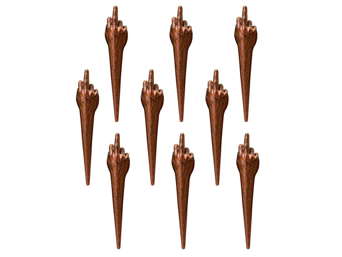 Primerox 9pcs Pinos de Cribbage Divertidos com Design de Dedo para Jogo de Tabuleiro Interativo