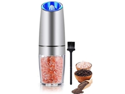 Moedor Elétrico Por Gravidade, Moedor Automático De Pimenta E Sal Com Luz Led Azul, Moedor Elétrico De Pimenta Com Ajuste Moagem