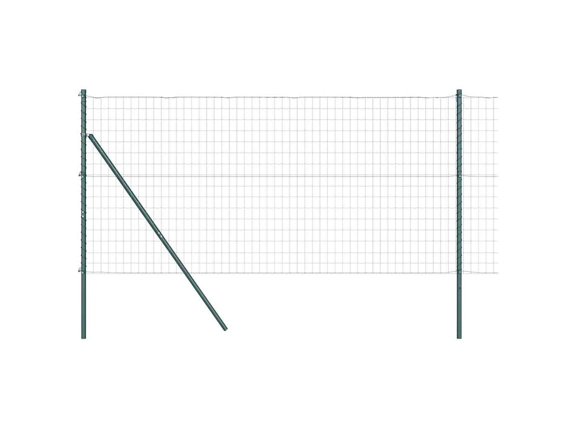 Conjunto 1 Cerca Externa Vidaxl Verde Aço (25 X 1,2 M)