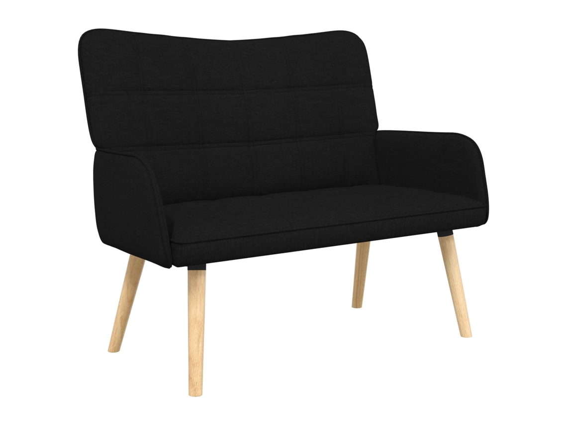 Sofá para 2 Pessoas Preto 115 X 61 X 87 Cm Tecido MAISON EXCLUSIVE