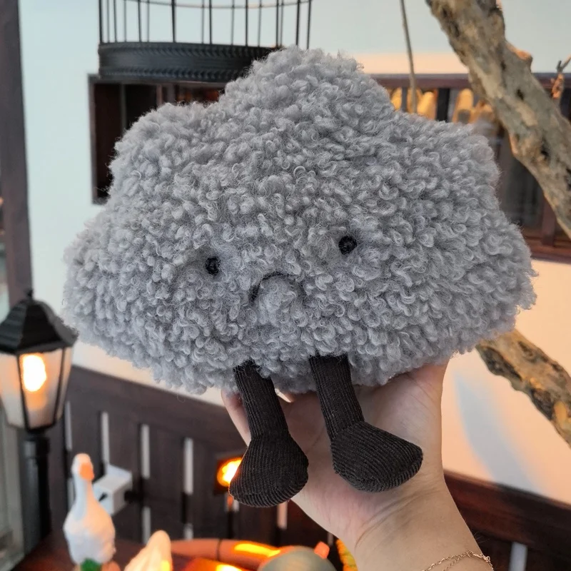 Brinquedo de Pelúcia Criativo Sobre o Clima, Presente Macio e Fofinho MDUG (espessura da Nuvem: 23 Cm)