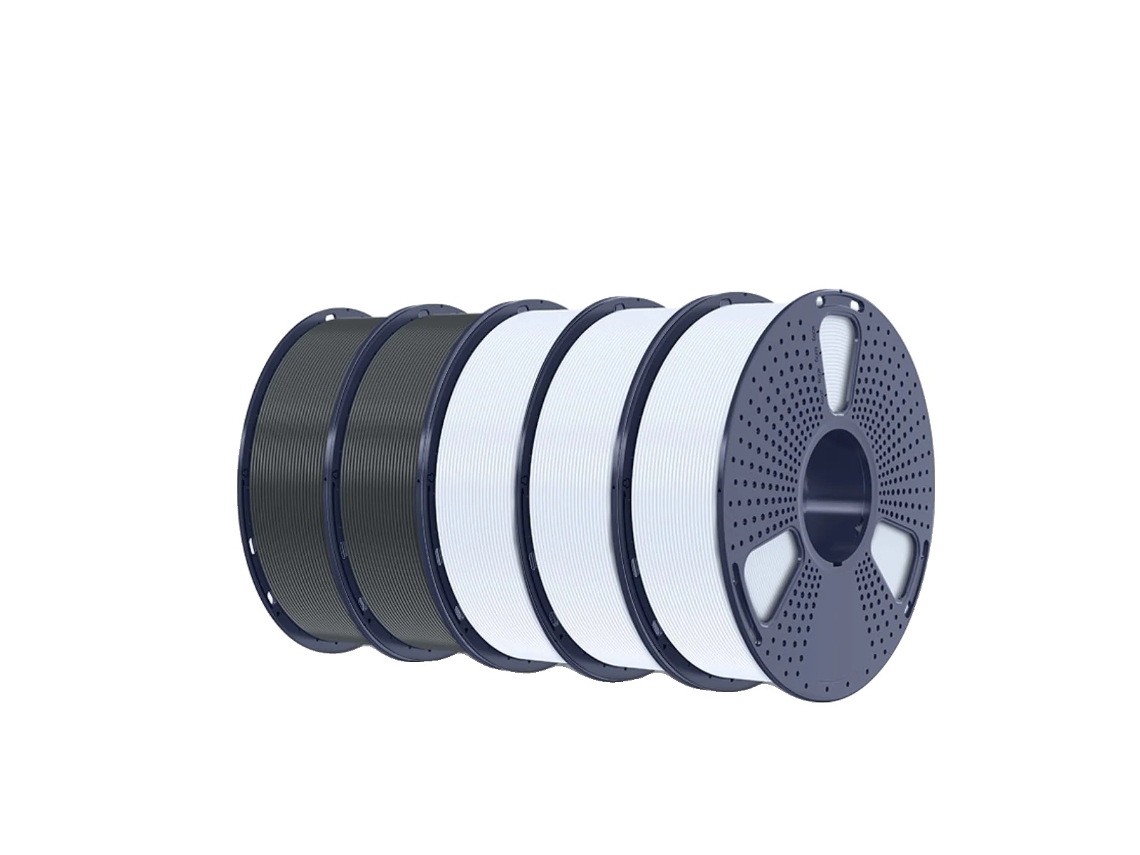 Sunlu Pla Filamento Fosco 1.75mm, Pronto Para Alta Velocidade, Sem Bolhas, 1kg, 3white2black Oem