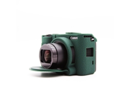 Capa para Canon Powershot V1 Acessórios de Silicone para Câmera CUICH (verde)