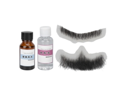 Falso Bigode Negro Simulado Com Cola E Remover Para Festas Sunflare