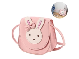 2026 bolsa Cruzada para Niñas com Design de Coelho Bonito em Couro Pu