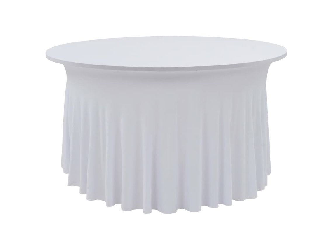 Vidaxl Capa Extensível Para Mesa C/ Camilha 2 Pcs 180x74 Cm Branco