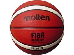 Bola De Basquete Molten Deep Channel Tamanho 6 Branca E Laranja Borracha