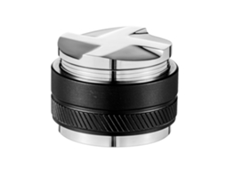 Compactador e distribuidor de café expresso de 53 mm em aço inoxidável com dupla função e regulagem de altura Tekmaquinas