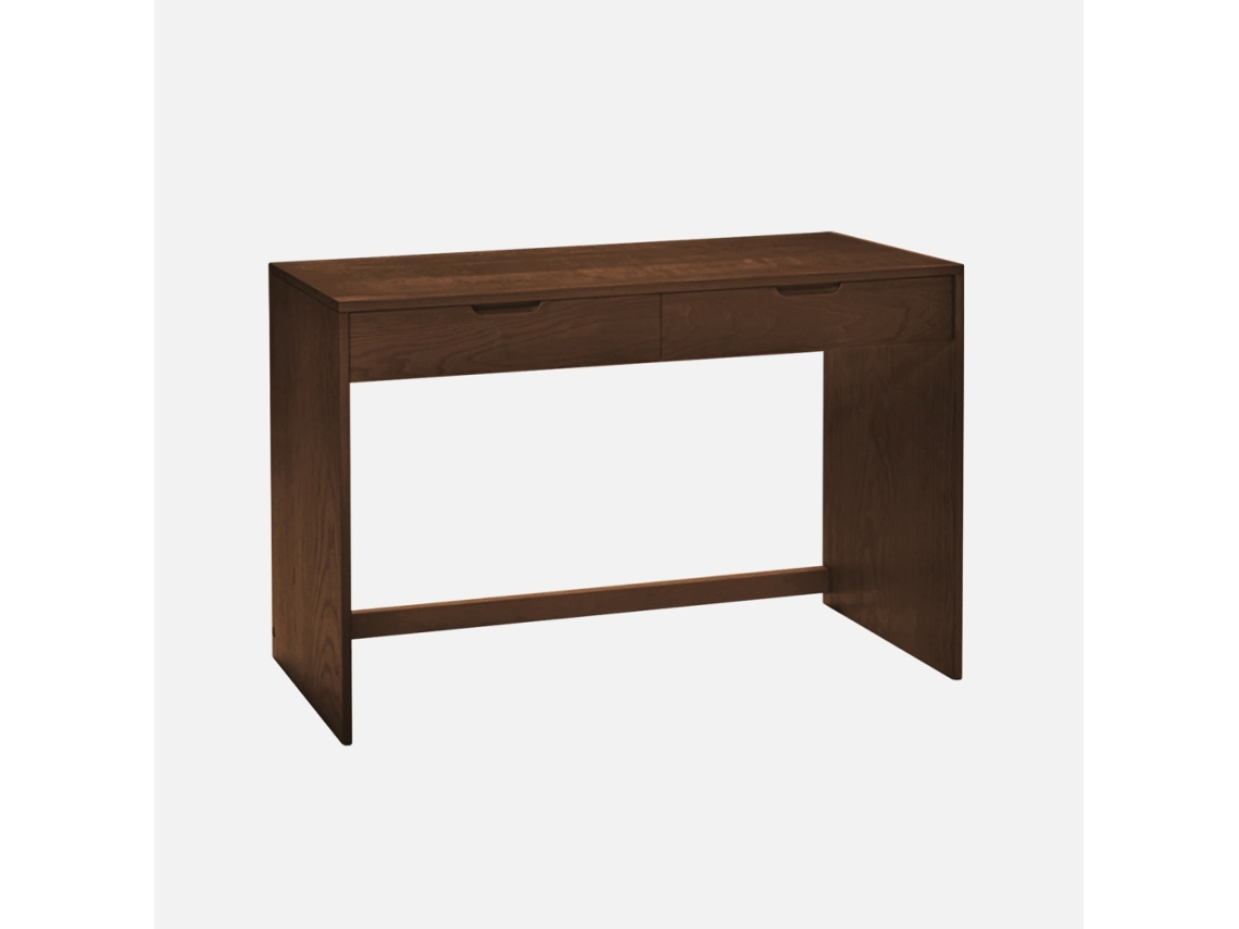 Console De Madeira Com 2 Gavetas, 120cm, Madeira De Nogueira Sweeek