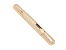 Garrafa De Perfume De Vidro Vazia Recarregável Portátil 10ml Dourada Com Protetor Uv