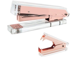 Removedor De Grampos Profissional Com Design Elegante, Conjunto De Mesa Em Acrílico Transparente Com Estrutura Em Metal Durável