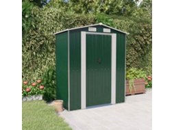 Vidaxl Abrigo De Jardim 192x108x223 Cm Aço Galvanizado Verde