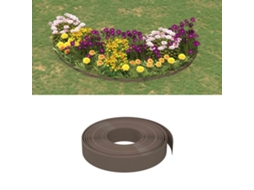 Vidaxl Borda De Jardim 10 M 10 Cm Polietileno Castanho
