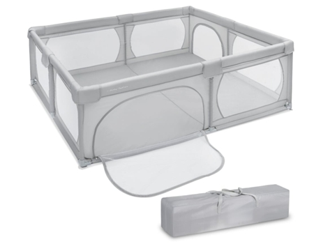 Cercadinho para Bebês Centro de Atividades Internas para Crianças Base Antiderrapante Tecido de Pvc Impermeável Estável 200*140 MOBY SYSTEM (Outlet Grade A)