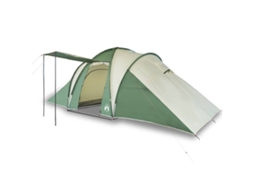 Tenda de campismo p/ 6 pessoas VIDAXL tecido opaco impermeável verde