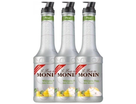 Licor MONIN Schnapp Monin Puré Pera Poire Williams Sem Álcool (1 L - 3 unidades)