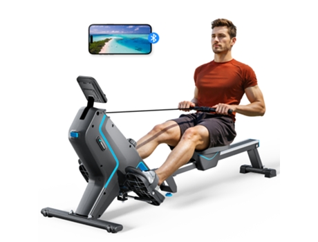 Remo Caseiro Merach R05 Dobrável 16 Níveis Resistência 350lbs Capacidade Bluetooth App Compatível Treino Casa Ginásio