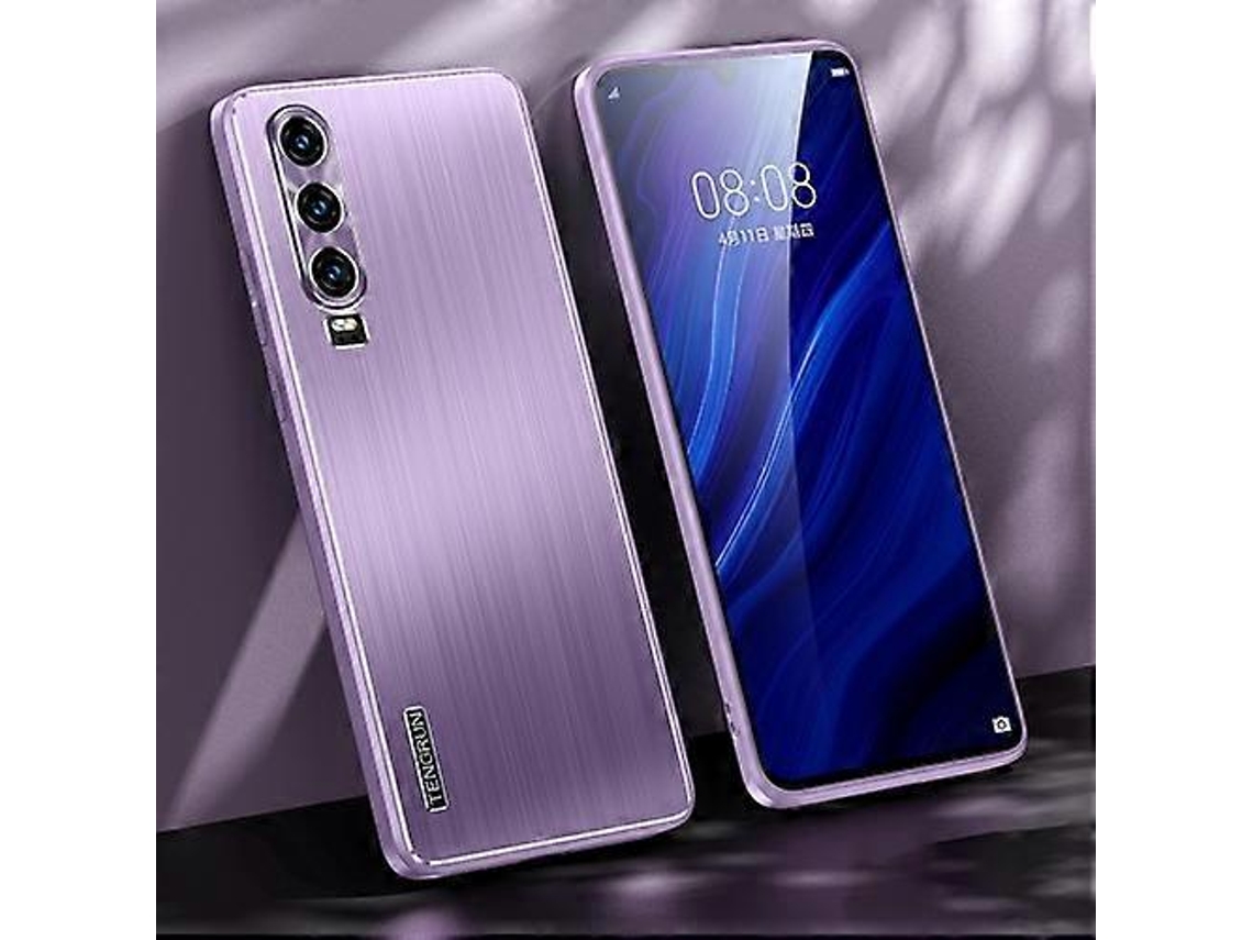 Capa Para Celular Huawei P30 Com Textura Escovada E Resistente A Impactos