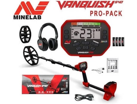 Detetor de Metais MINELAB Vanquish 540 Pro Pack (66 x 28 x 13.5 cm)