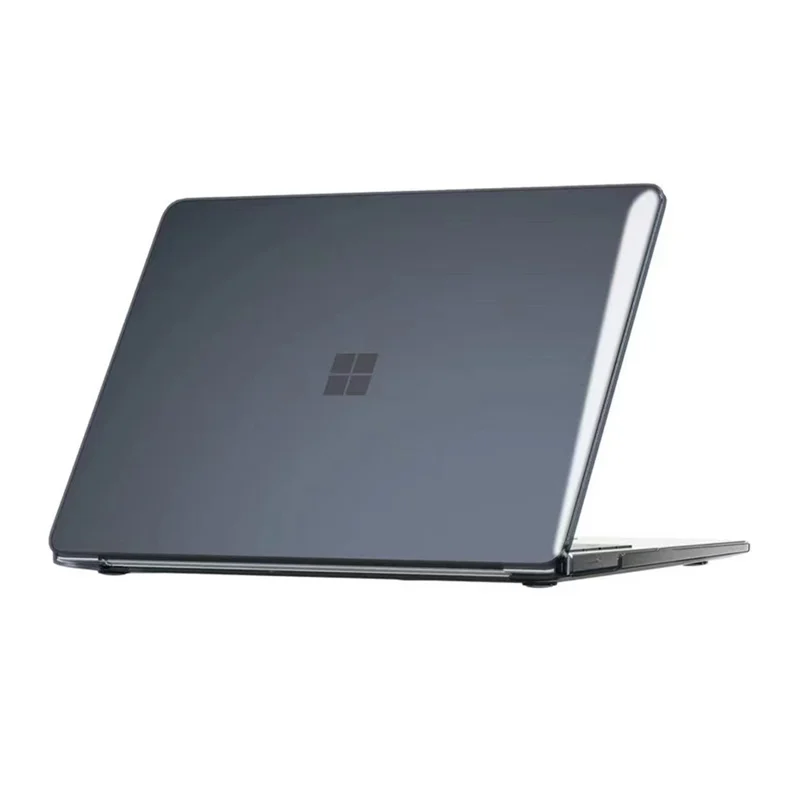 Capa Halinuia Para Microsoft Surface Laptop 7 15 Polegadas Pc Rígido Transparente Preto (proteção Integral, Recortes Precisos)