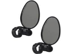 Espelho Retrovisor Oval Ajustável Para Guidão De Bicicleta E Motocicleta.