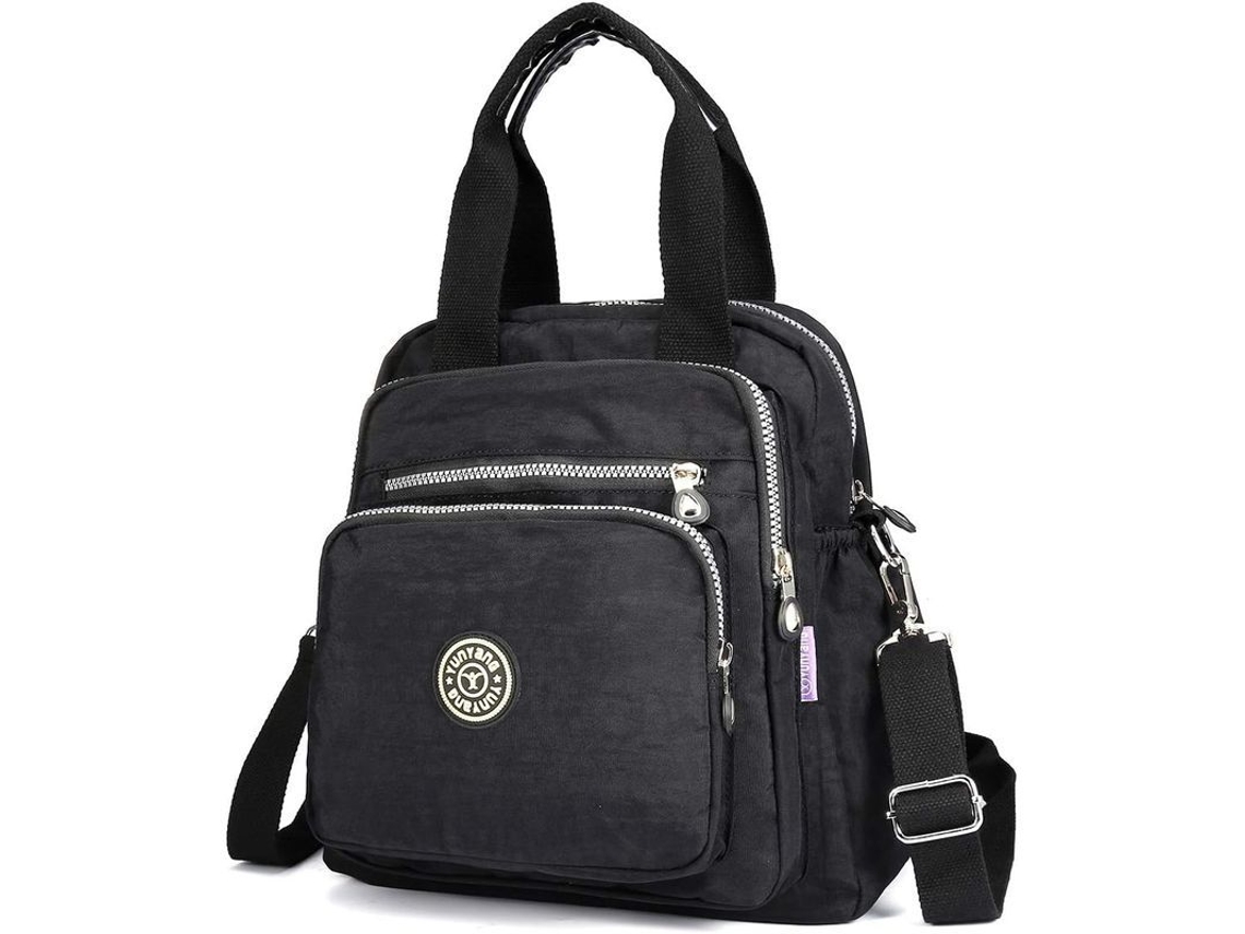 Mochila Feminina de Náilon, Resistente à Água, Multifuncional, para Ombro, Escolar, Bolsa de Mão | S/MARCA