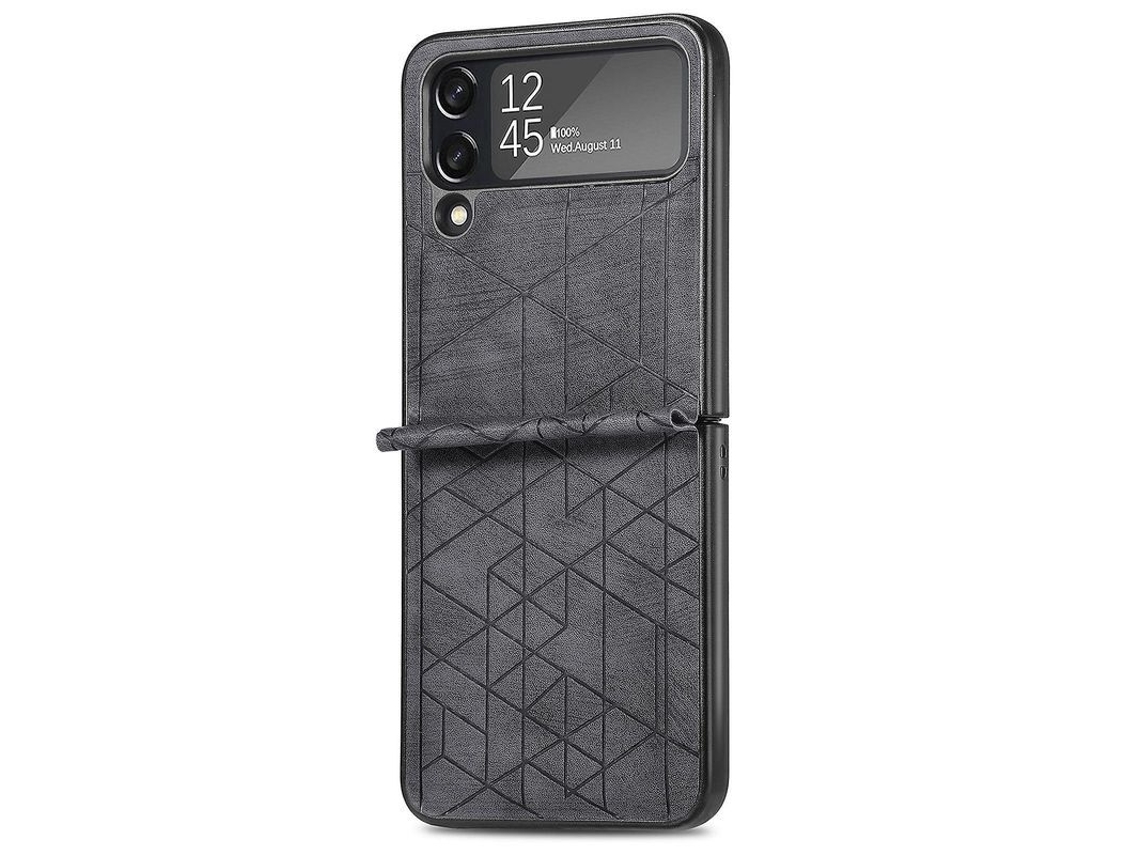 2026 capa Pu Stripes Compatível com Samsung Galaxy Z Flip 4