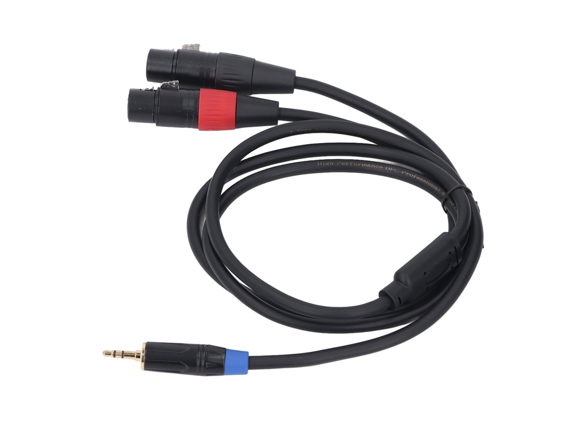 Cabo Divisor Y Xlr Duplo Feminino Para 3.5mm Estéreo Auxiliar Conector De Microfone Adaptador 3m/9.8ft