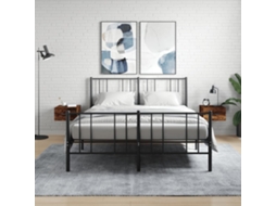 Wall-mounted Bedside Cabinet, Wall-mounted Bedside Cabinets Vidaxl Marrom Madeira Processada (n/a)