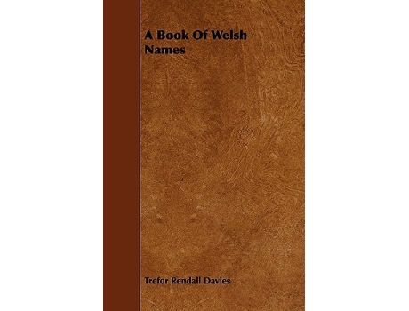 Livro A Book Of Welsh Names de Trefor Rendall Davies (Inglês)