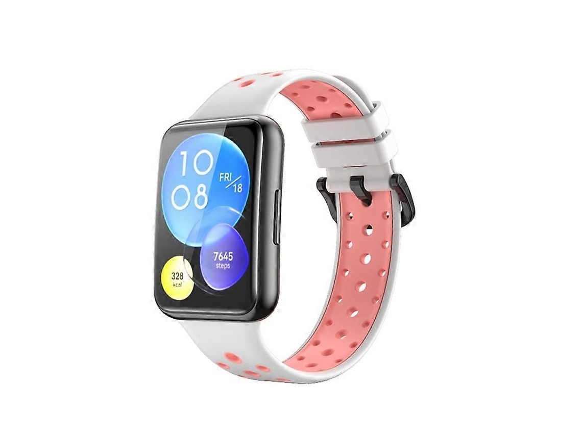 Pulseira De Silicone Bicolor Para Huawei Watch Fit 2