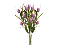 Laxiscreed Planta Artificial Tulipa Roxa Com Rebento Único Para Decoração Natural