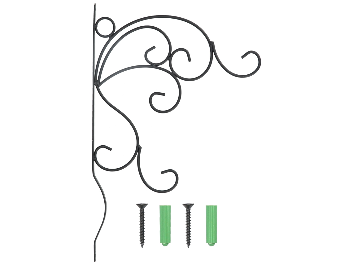 Suporte Para Plantas Penduradas Laxiscreed Em Ferro - Parede, Decorativo Com Parafusos Para Sala E Varanda