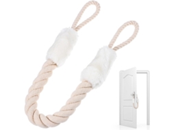 Fecho De Porta Com Alça Em Algodão E Poliéster Proteção Contra Beliscões Nos Dedos, Ideal Decoração De Casa E